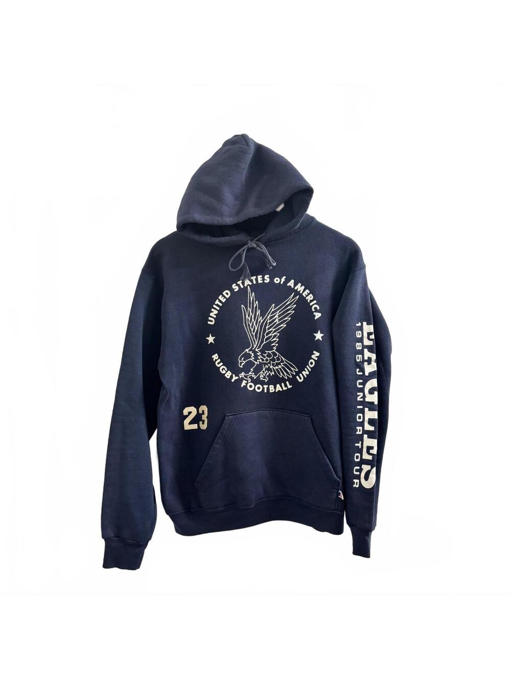 1985 Vintage Russell USA Rugby Hoodie